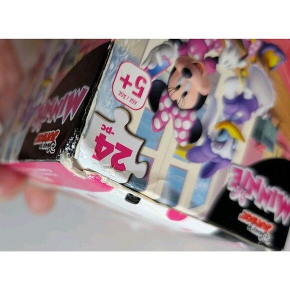 New Disney Junior Minnie 24 Piece Jigsaw Puzzles 9.1x10.3 NEW - Picture 5 of 5